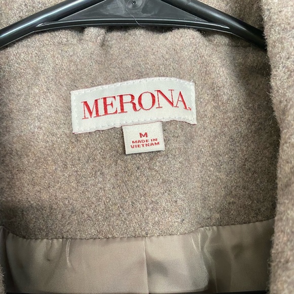 Merona Women's Wool Coat Size Medium - Picture 5 of 8